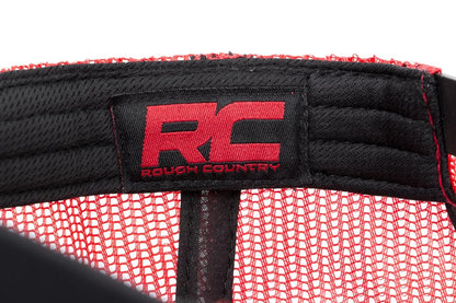Mesh Hat Black & Red Rough Country-2