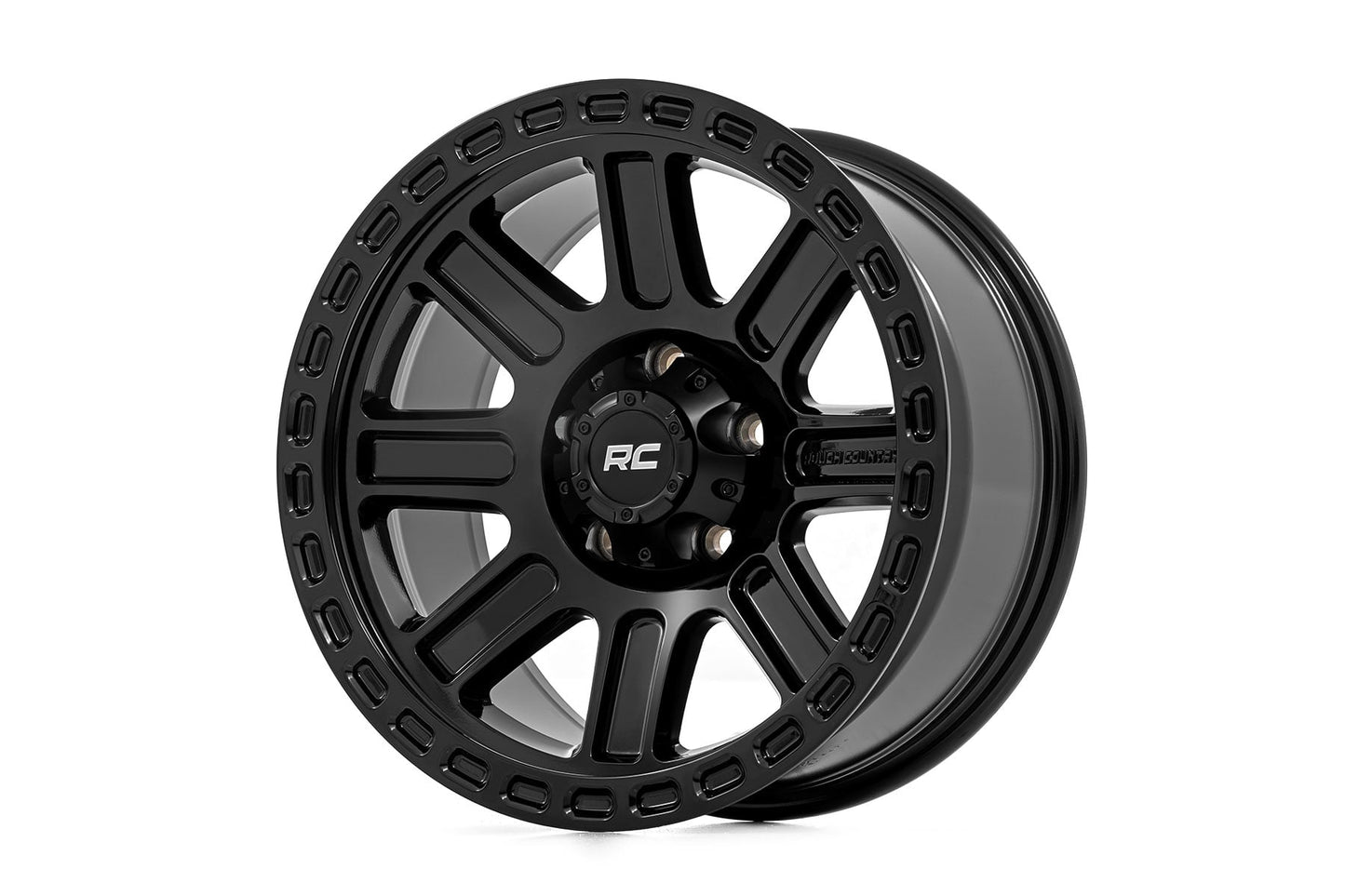 84 Series Wheel One-Piece Gloss Black 15x8 Rough Country