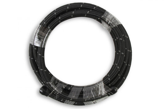 Black Nylon Braided Hose 6 AN Black Nylon Braided AN Hose Mr Gasket