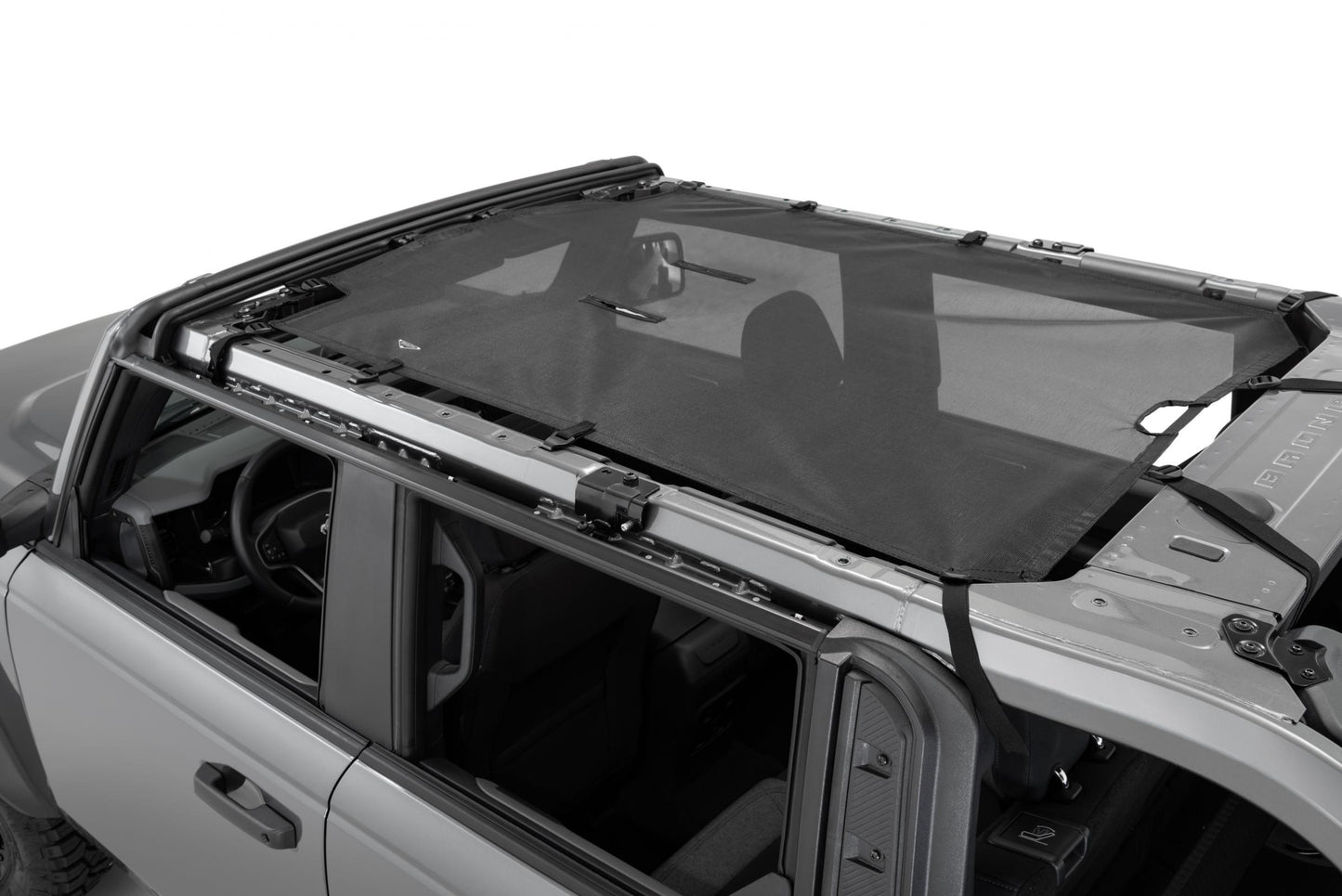 MasterTop Freedom Mesh Bimini Top Plus For 2020-Up Ford Bronco 4 Door Black Mastertop