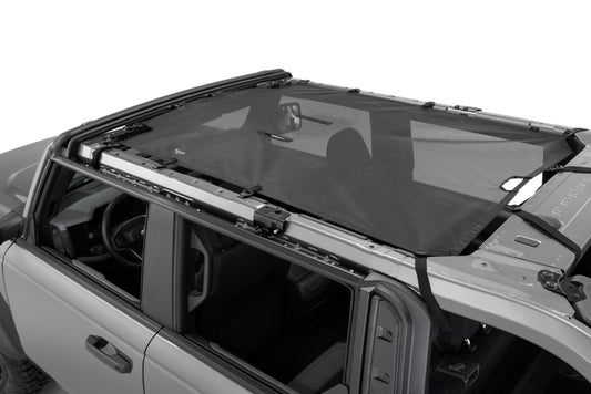 MasterTop Freedom Mesh Bimini Top Plus For 2020-Up Ford Bronco 4 Door Black Mastertop