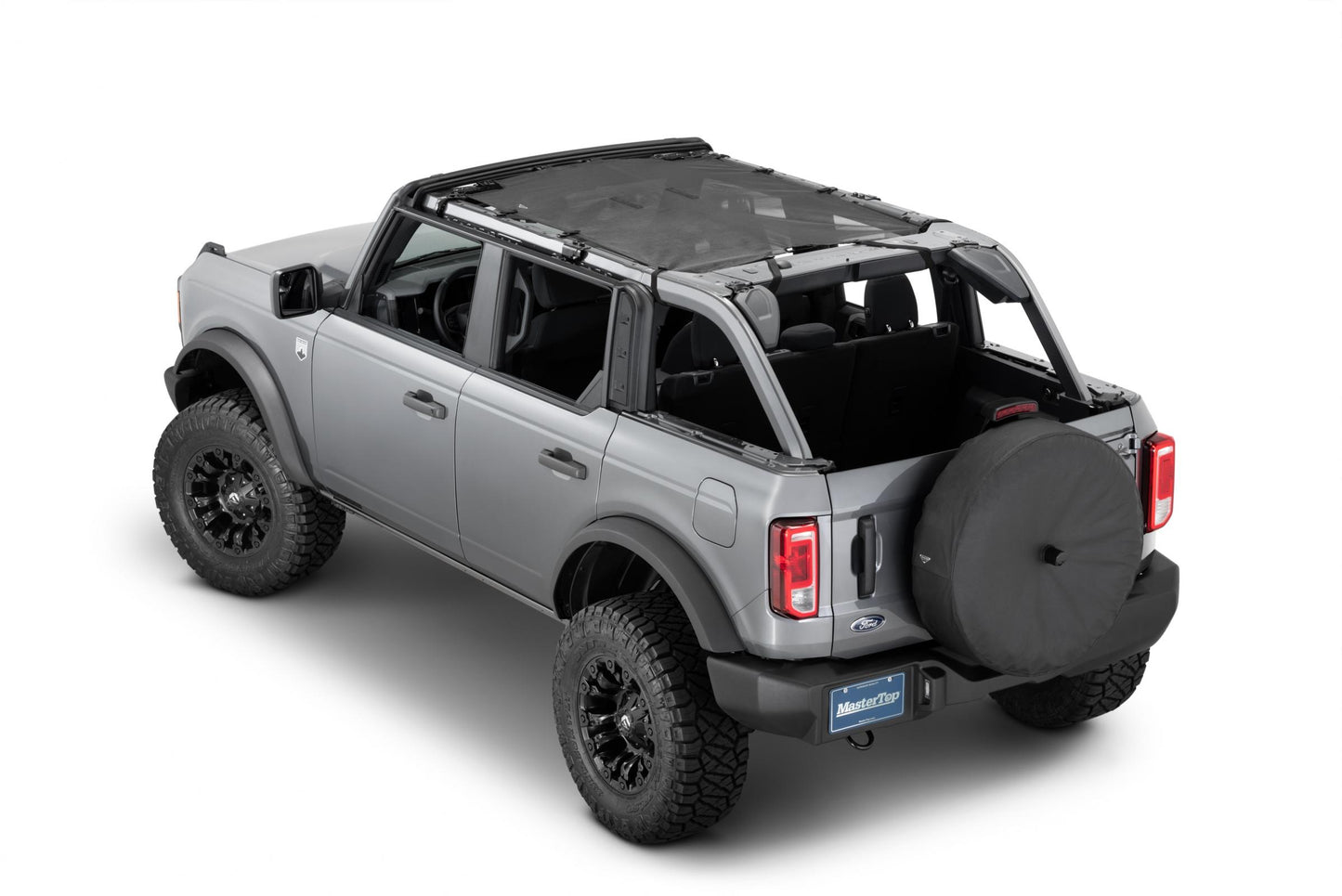MasterTop Freedom Mesh Bimini Top Plus For 2020-Up Ford Bronco 4 Door Black Mastertop