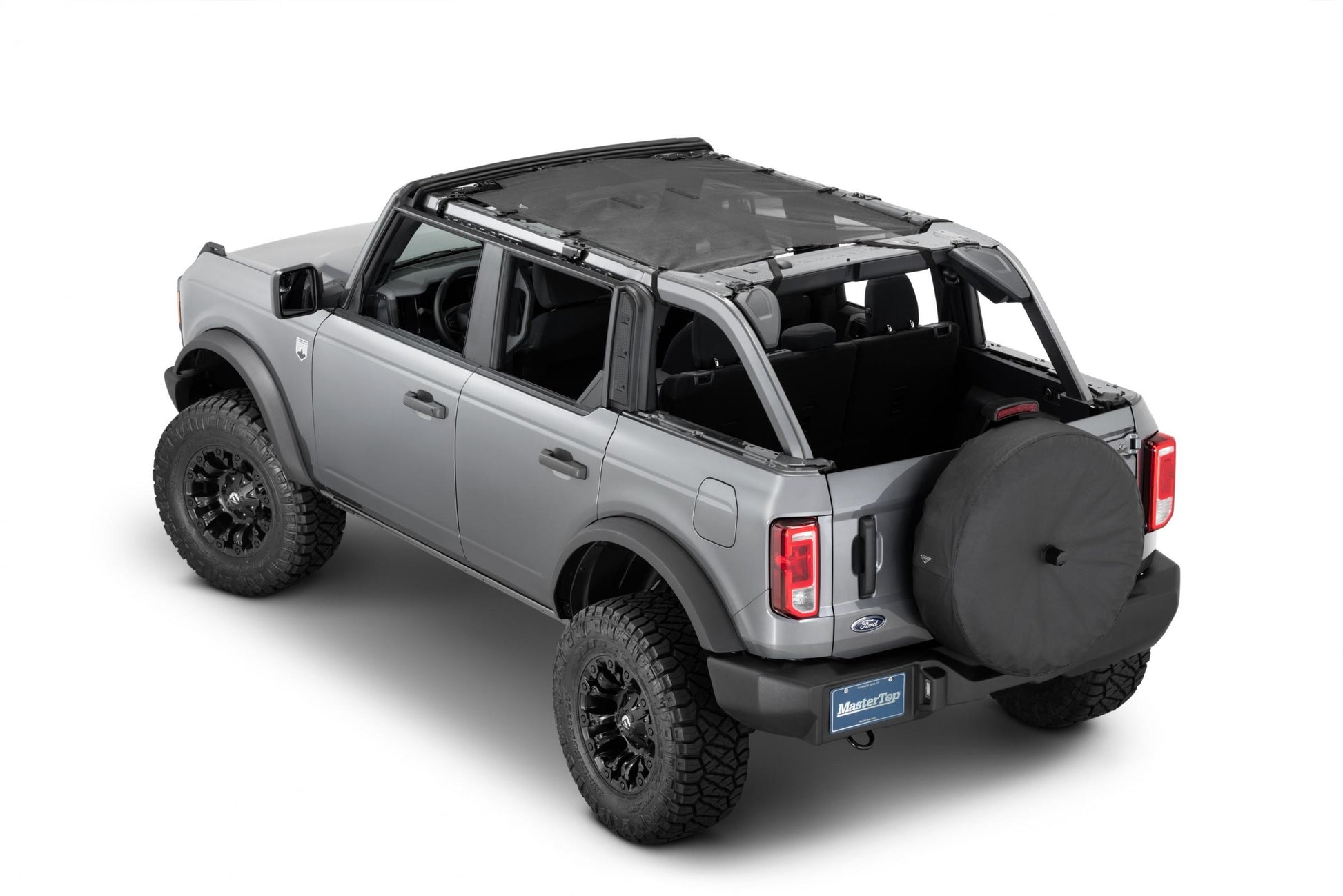 MasterTop Freedom Mesh Bimini Top Plus For 2020-Up Ford Bronco 4 Door Black Mastertop
