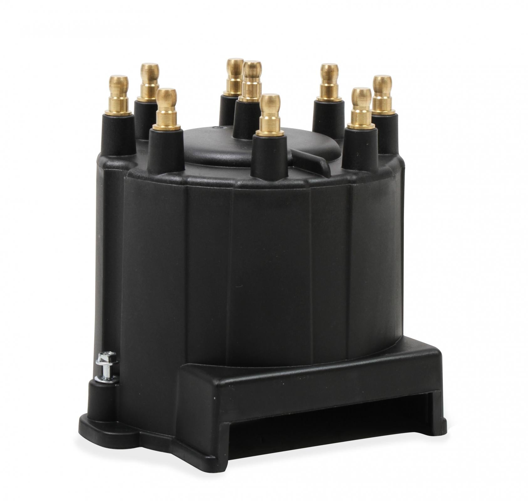 Black Distributor Cap, GM Hei, Late Model, Ext Coil Black Distributor Cap / Cap And Rotor Kit MSD Ignition-1