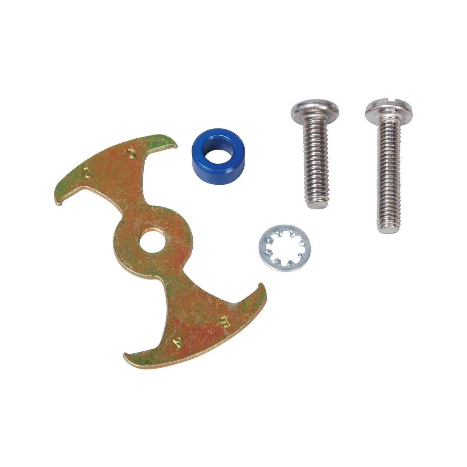Hei Vacuum Advance Stop Plate The Kit Is Supplied With Vacuum Advance Limiter, Blue Bushing And Mounting Screws MSD Ignition