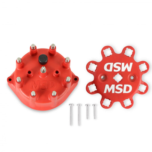 Red Distributor Cap Red Cap Fits Pn 8570, Pn 8545 And Pn 8546 MSD Ignition