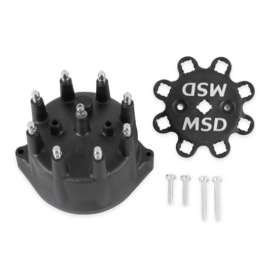 Black Distributor Cap For Pn 8570, 8545, 8546 Small Diameter Distributor Cap MSD Ignition