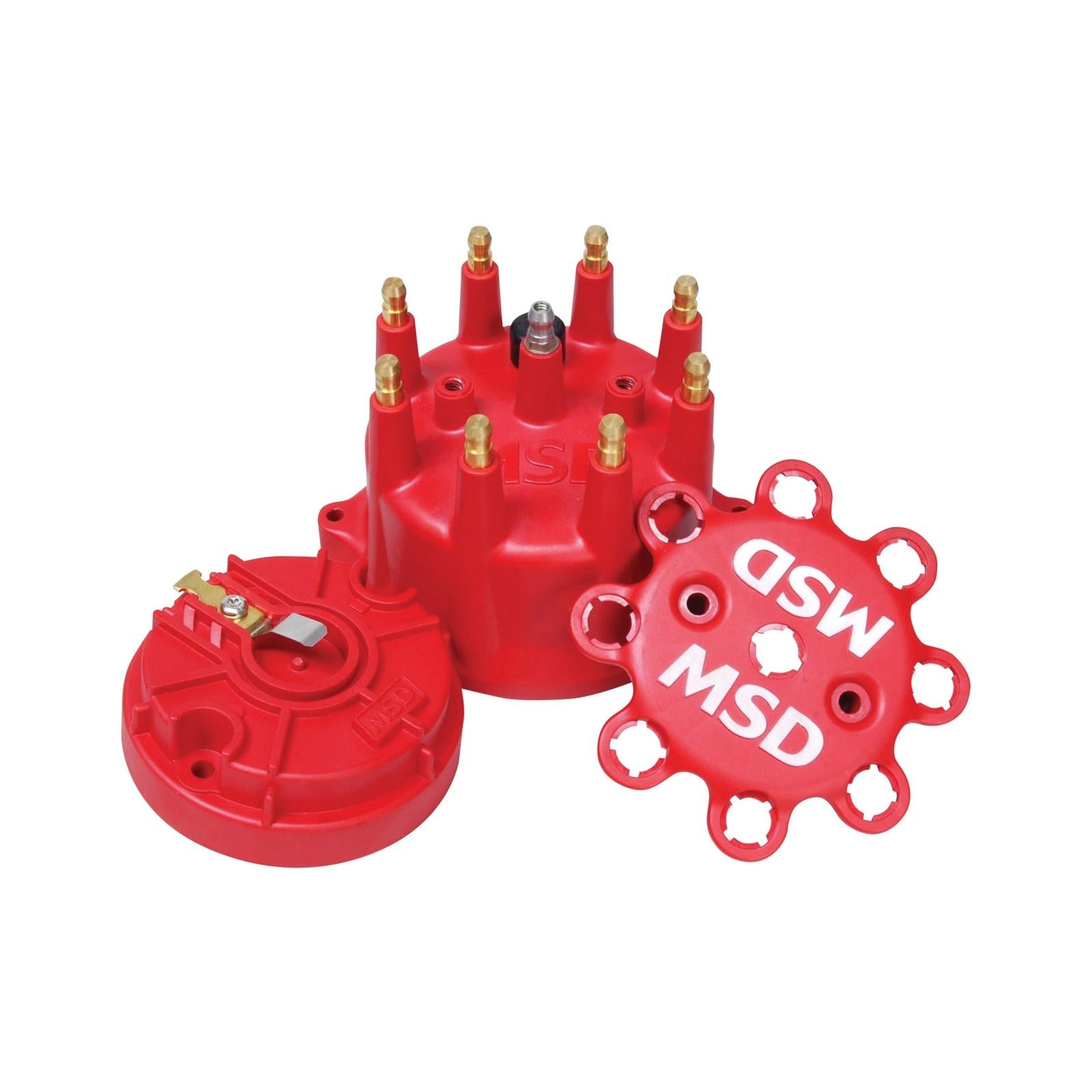 Red Cap/Rotor Kit Kit Contains Small Diameter Cap, Pn 8431 And Race Rotor, Pn 8467 MSD Ignition