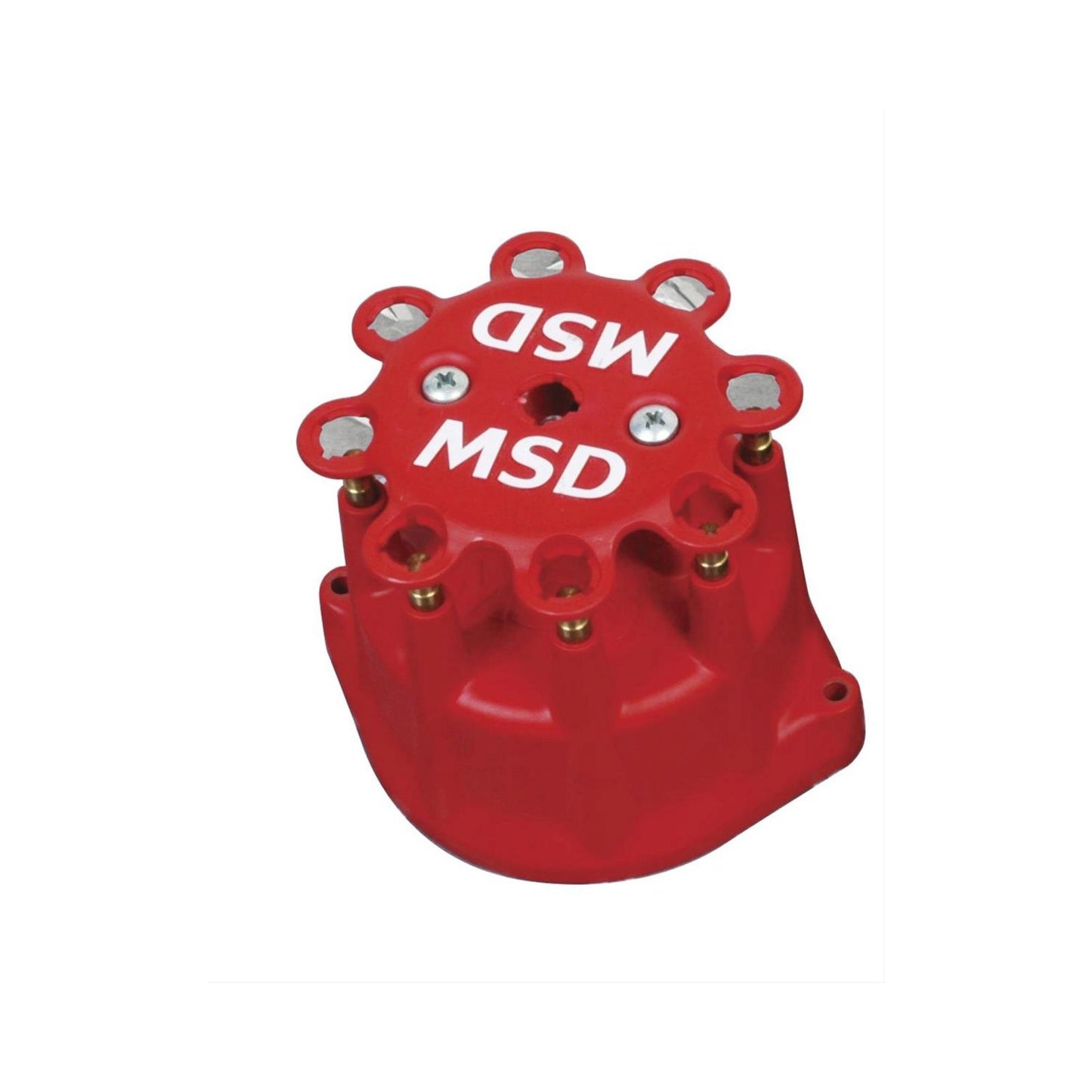 Distributor Cap, Pro-Billet Marine, Ford, Red MSD Ignition