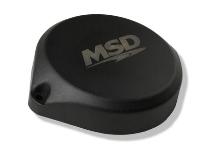 Cop Blank Cap For Dual Sync Distributors, Black Blank Cap For Pro-Billet Hall Effect Dual Sync Distributors MSD Ignition
