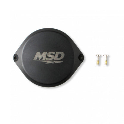 Cop Blank Cap For Dual Sync Distributors, Black Blank Cap For Pro-Billet Hall Effect Dual Sync Distributors MSD Ignition-1