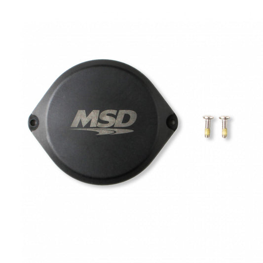 Cop Blank Cap For Dual Sync Distributors, Black Blank Cap For Pro-Billet Hall Effect Dual Sync Distributors MSD Ignition-1