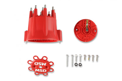 Red Cap/Rotor Kit The Kit Includes Cap, Pn 8433 And Race Rotor, Pn 8467 MSD Ignition