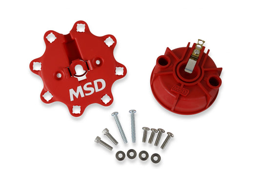 Cap-A-Dapt Kit, Fixed Rotor Spark Plug Style Terminals Are Used On The Cap For Tight Connections That Will Not Vibrate Loose MSD Ignition-1