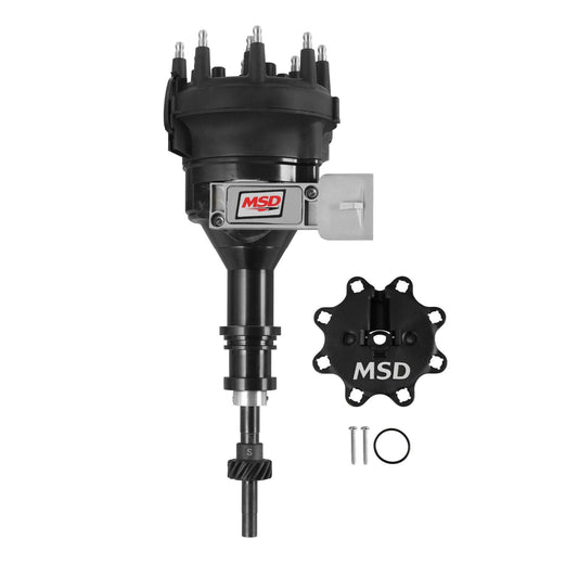 Ford 5.0L Black Pro-Billet Distributor Add A Stealth Look To Your Ford 5.0L With An Black Pro-Billet Distributor. This Is A Direct Drop-In Replacement For 86-93 5.0L EFI Engines MSD Ignition