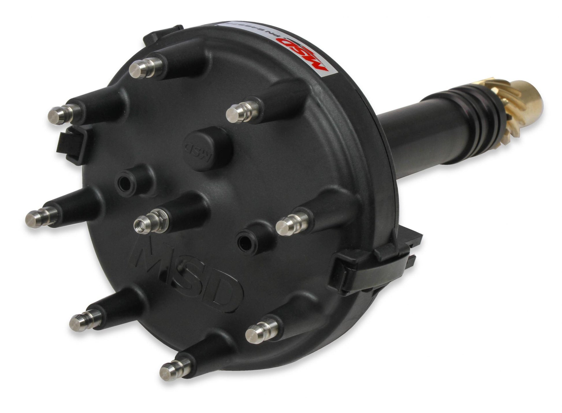 Black Chevy Low-Profile Crank Trigger Distributor Black Low-Profile Chevy Racing Distributor MSD Ignition-2
