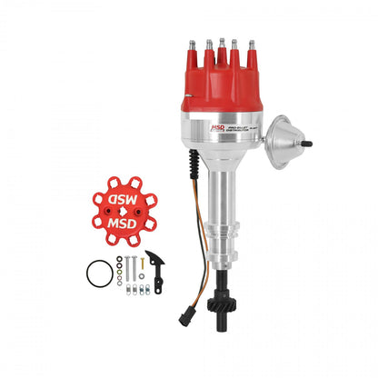 Ford 351C-460 Street Pro-Billet Distributor Small Diameter Distributor For 351C-460, Includes Iron Gear And Vacuum Advance. Must Be Used With An 6, 7 Or 8-Series MSD Ignition