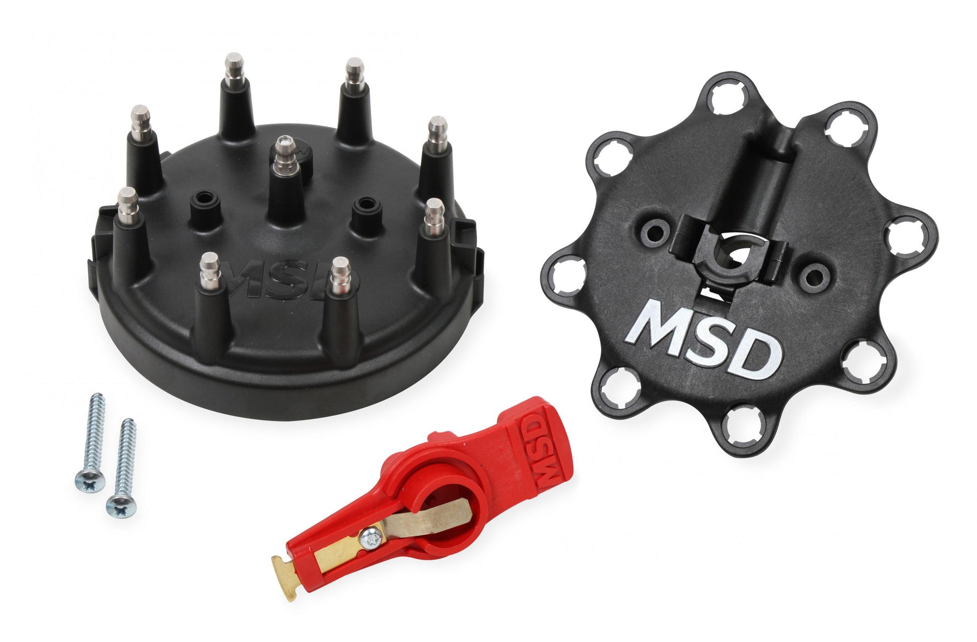 Black Distributor Cap/Rotor Kit, /Ford V8 Tfi Black Distributor Cap / Cap And Rotor Kit MSD Ignition