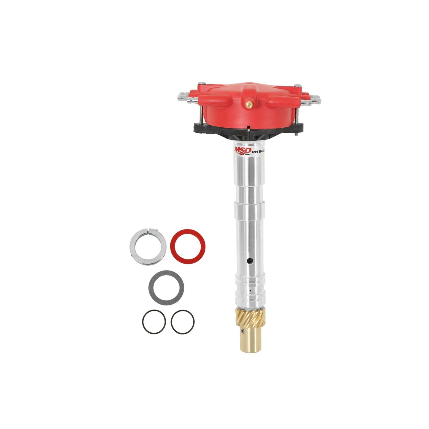 Chevy Crab Cap Crank Trigger Distributor Low-Profile, Crab Cap, Racing Distributor, Must Be Used With An 6, 7 Or 8-Series And A Crank Trigger MSD Ignition