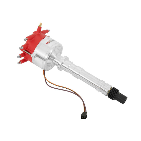 Chevy Flat Top Pro-Billet Distributor Need Blower/Intake Clearance? The Flat Top Is Your Answer. Must Be Used With An 6, 7 Or 8-Series MSD Ignition-1