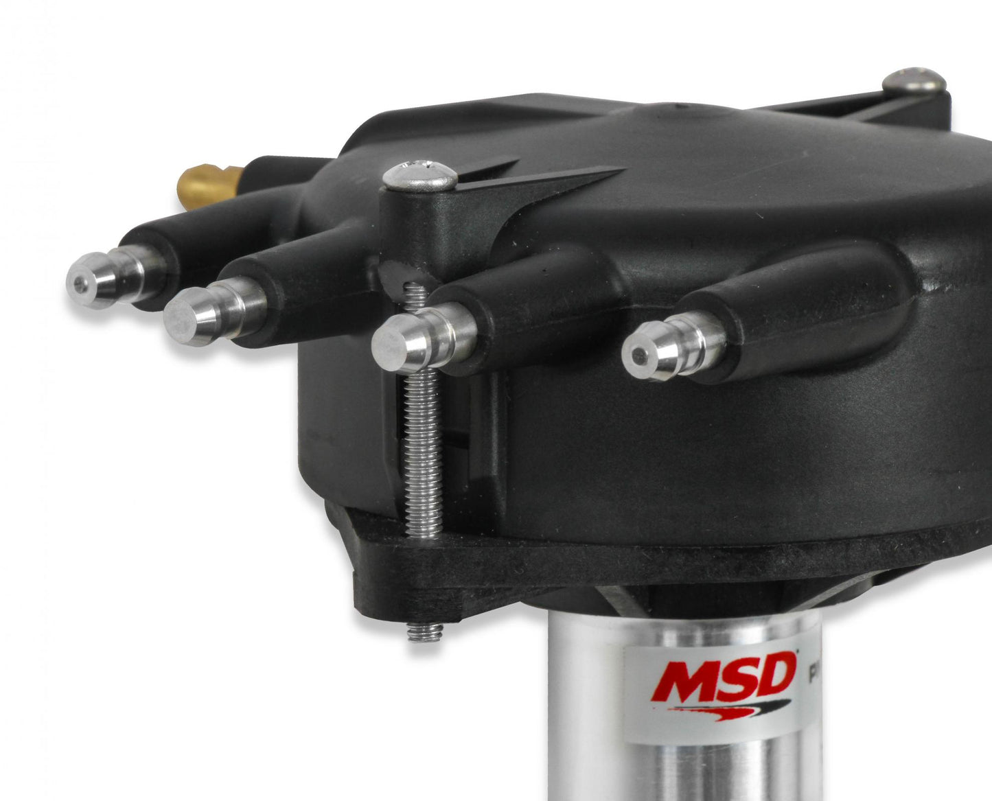 Chevy Crank Trigger Distributor With Black Crab Cap Low-Profile, Black Crab Cap Racing Distributor MSD Ignition-3
