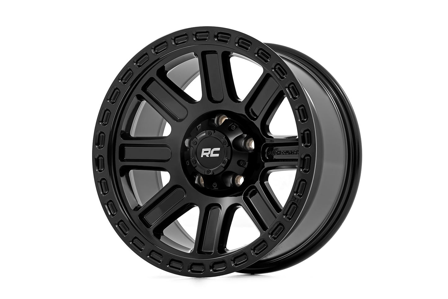 Rough Country 84 Series Wheel | Gloss Black | 17x8.5 | 5x5 | +0mm Rough Country