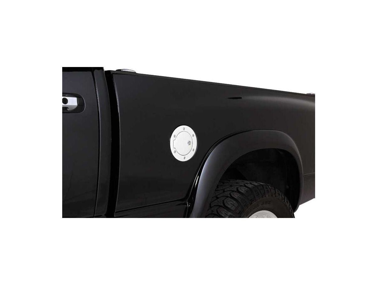 Billet Style Locking Fuel Door Cover for 1997-2006 Jeep Wrangler TJ, Black Rampage