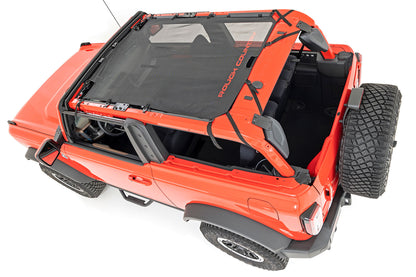 Mesh Bikini Top Plus Black Ford Bronco 4WD (2021-2025) Rough Country-1