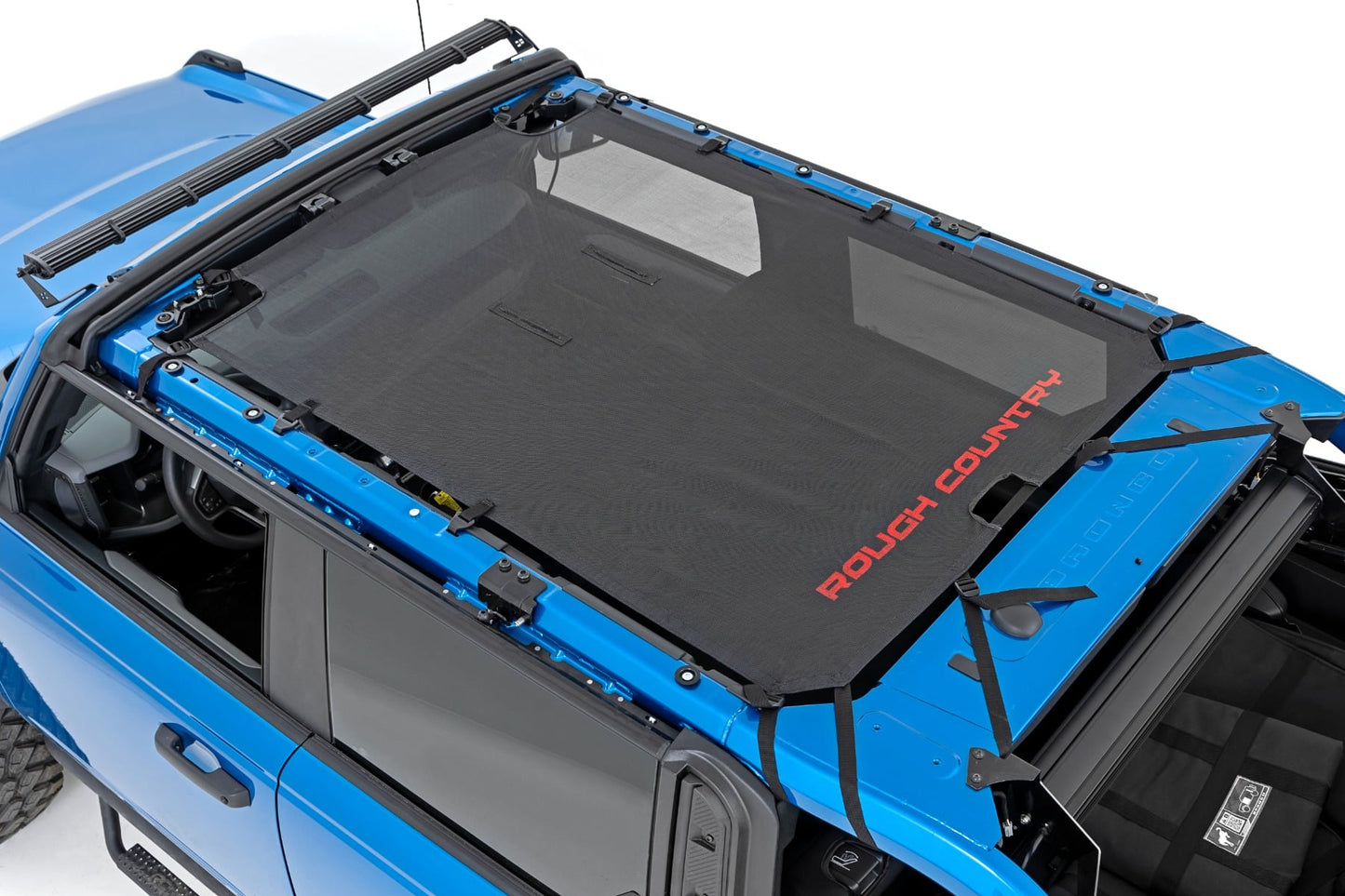 Mesh Bikini Top Plus Black Ford Bronco 4WD (2021-2025) Rough Country-2