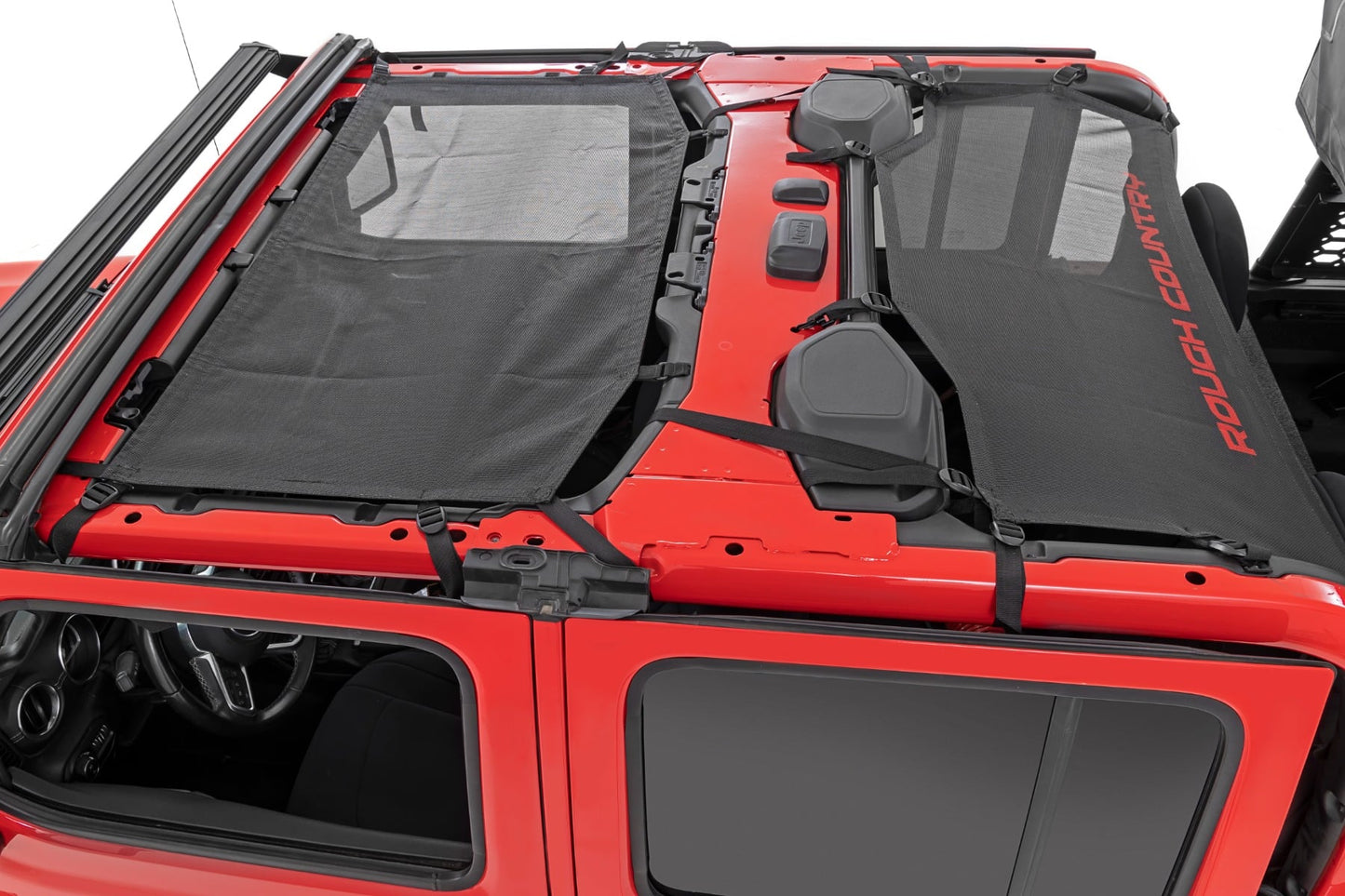 Mesh Bikini Top Plus Black Jeep Gladiator JT 4WD (2020-2024) Rough Country-1