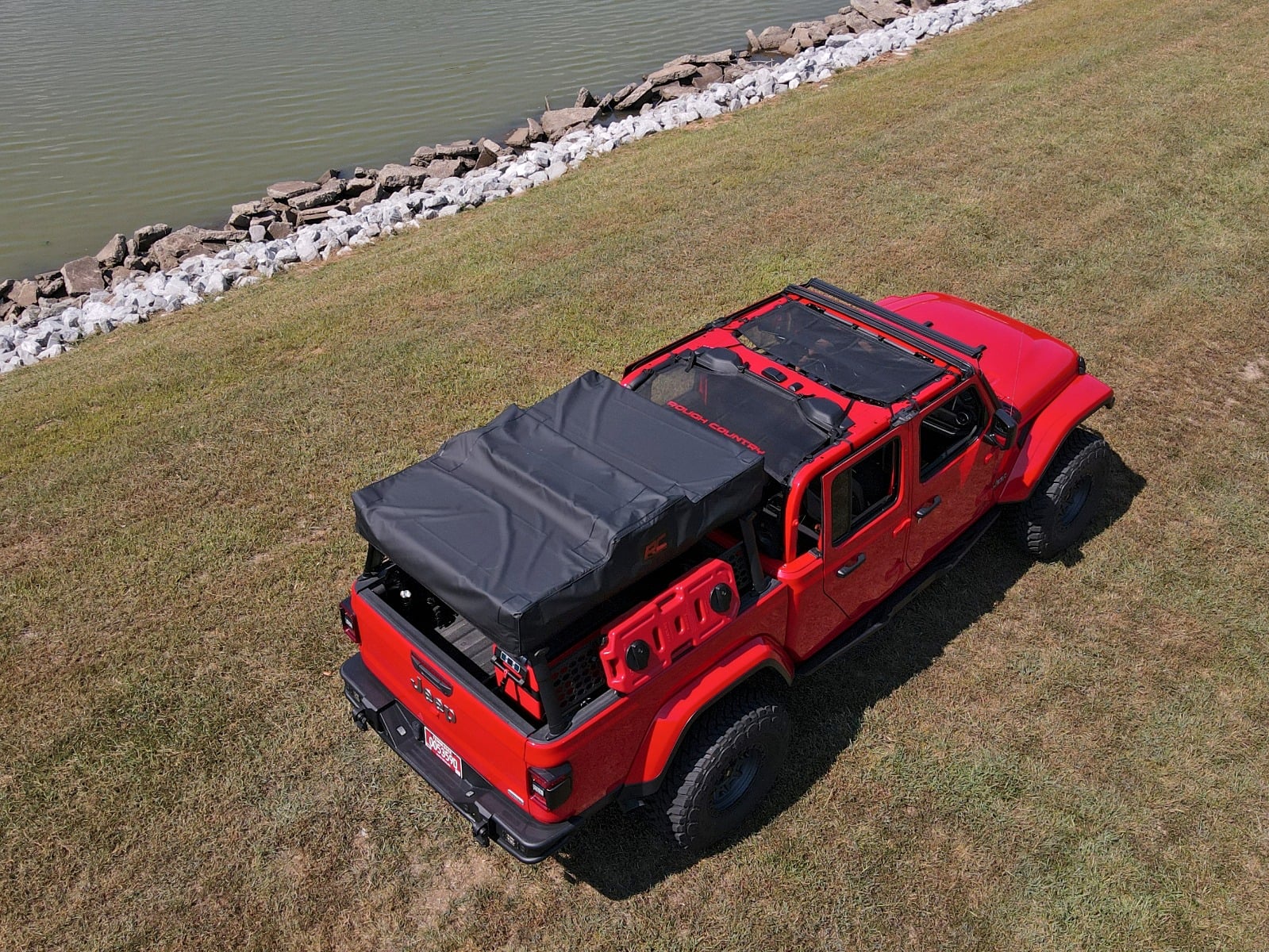 Mesh Bikini Top Plus Black Jeep Gladiator JT 4WD (2020-2024) Rough Country-5