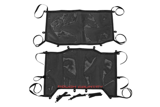 Jeep Wrangler JL Unlimited Mesh Bikini Top Plus 18-20 4 Door Black Rough Country