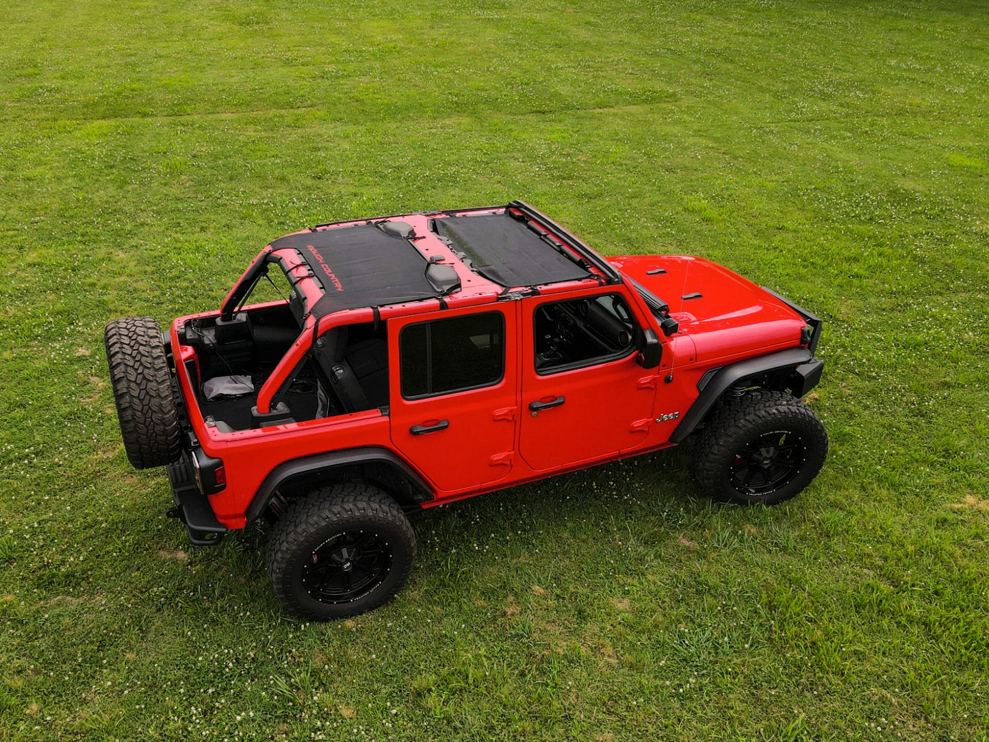 Mesh Bikini Top Plus Black Jeep Wrangler JL (21-23)/Wrangler Unlimited (18-23) Rough Country-1