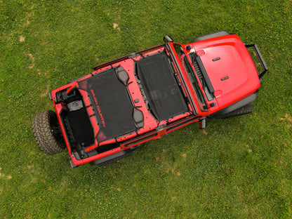 Mesh Bikini Top Plus Black Jeep Wrangler JL (21-23)/Wrangler Unlimited (18-23) Rough Country-2