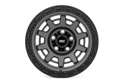 85 Series Wheel One-Piece Gunmetal Gray/Black 15x8 Rough Country-7