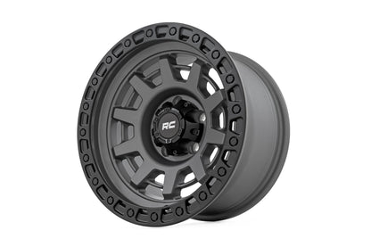 85 Series Wheel One-Piece Gunmetal Gray/Black 15x8 Rough Country-8
