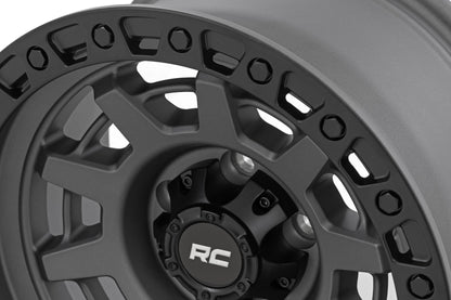 85 Series Wheel One-Piece Gunmetal Gray/Black 15x8 Rough Country-5
