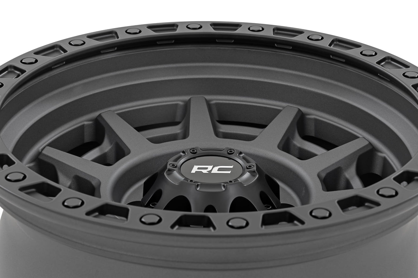85 Series Wheel Simulated Beadlock Gunmetal Gray/Black 17x9 Rough Country-20