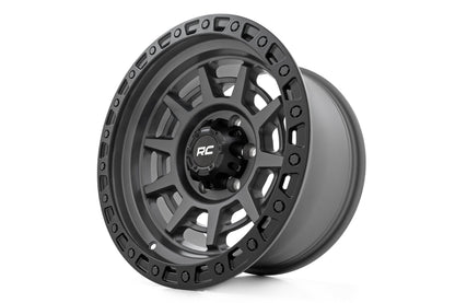 85 Series Wheel Simulated Beadlock Gunmetal Gray/Black 17x9 Rough Country-21