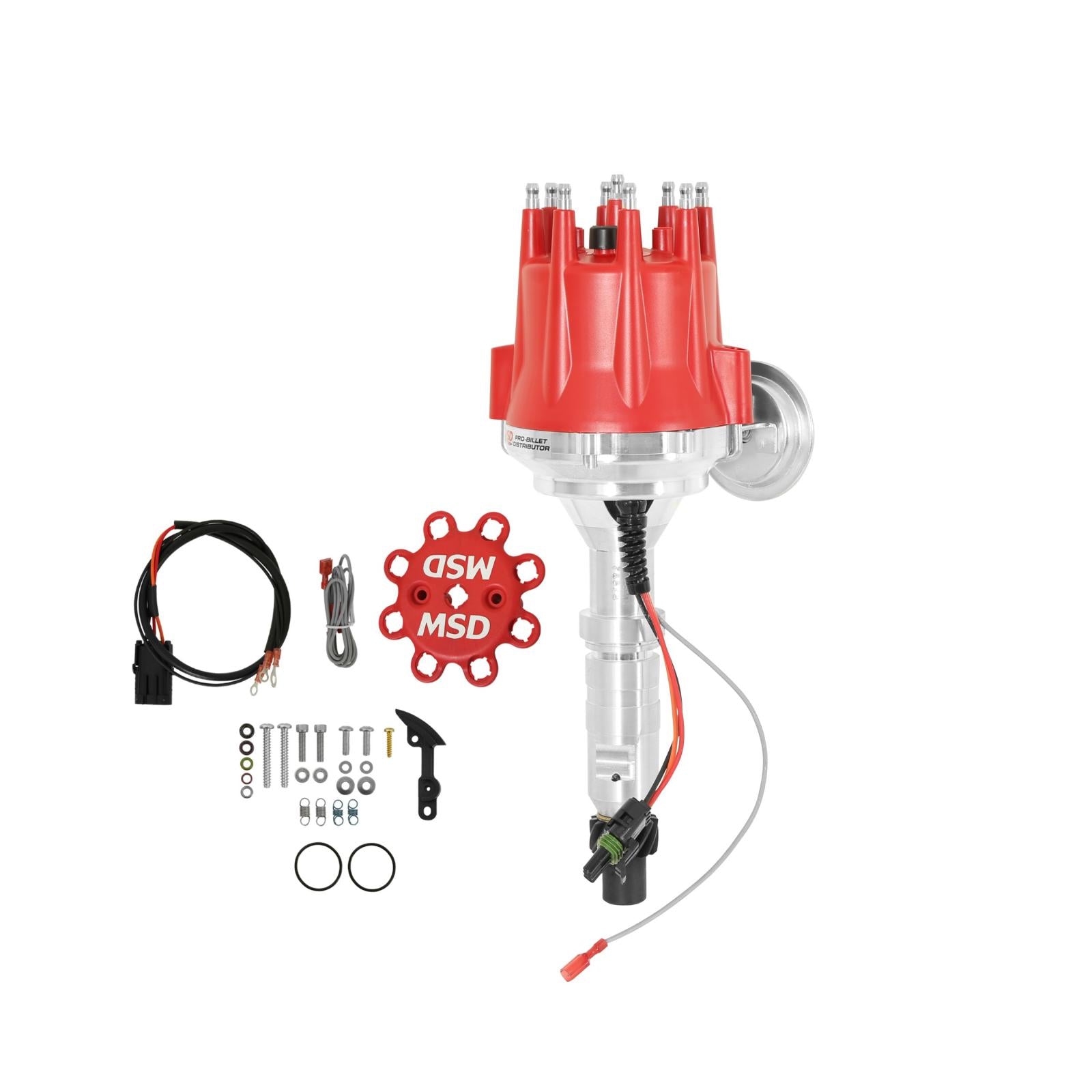 Ready-To-Run Distributor Buick Nailhead V8 Buick 322/364/401/425 Nailhead Built-In Module Includes Iron Gear Rev Limiter MSD Ignition