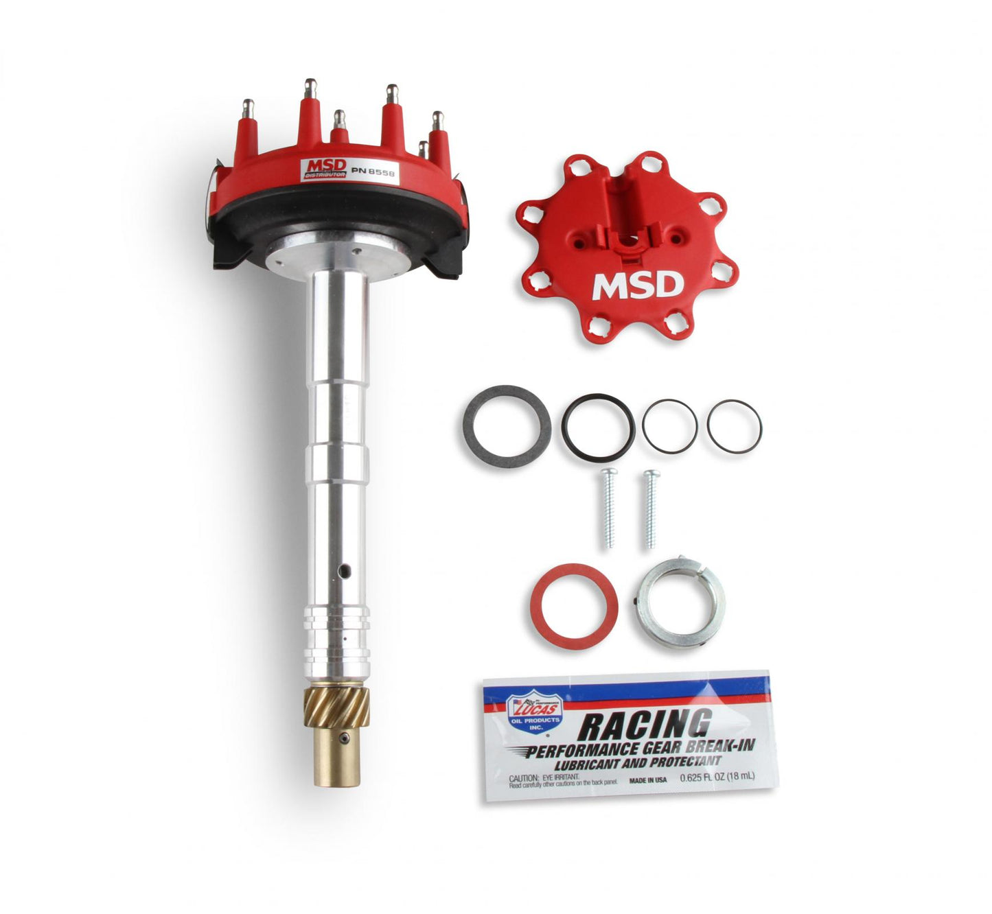 Tall Block Crank Trigger Chevy V8 Distributor Low-Profile, Tall Block, Racing Distributor, Must Be Used With An 6, 7 Or 8-Series And A Crank Trigger MSD Ignition