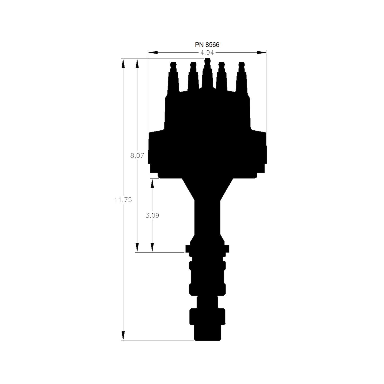 Oldsmobile V8 350-455 Distributor Fits Olds 260, 307, 330, 350, 400, 403, 425 And 455. Must Be Used With An 6, 7 Or 8-Series MSD Ignition-5