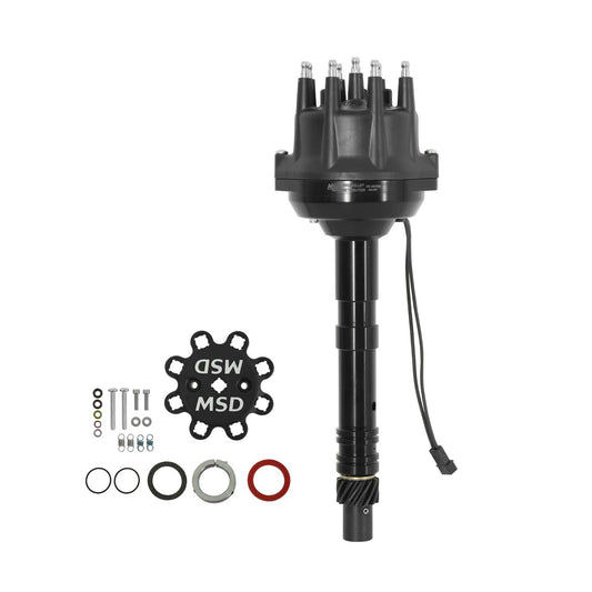 Black Small Diameter Chevy V8 Pro-Billet Distributor All The Performance Of Our Pro-Billet Line Now In Black For Your Ford, Chevy Or Chrysler. Must Be Used With 6, 7, Or 8-Series MSD Ignition