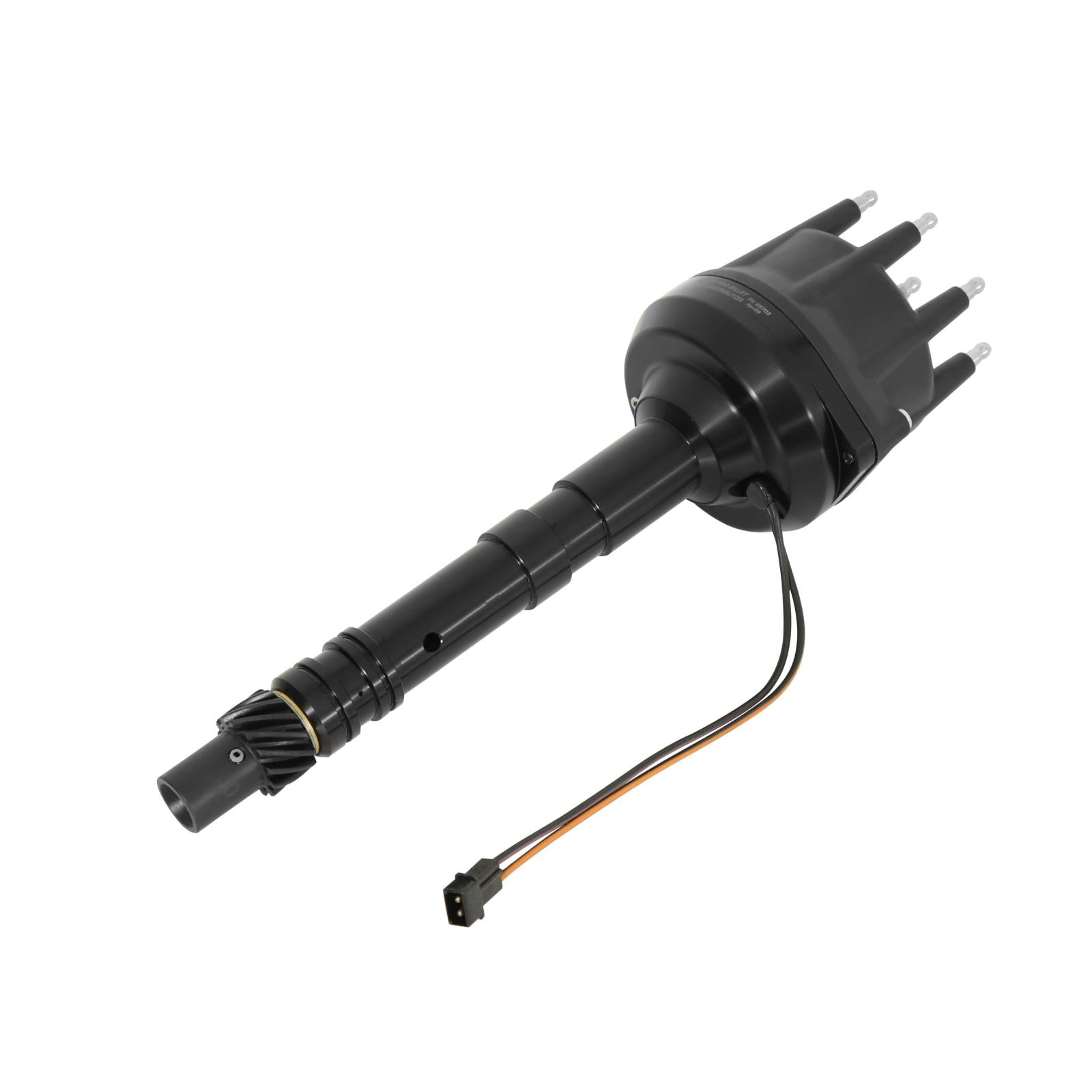 Black Small Diameter Chevy V8 Pro-Billet Distributor All The Performance Of Our Pro-Billet Line Now In Black For Your Ford, Chevy Or Chrysler. Must Be Used With 6, 7, Or 8-Series MSD Ignition-1