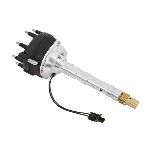 Chevy Pro-Billet Racing Distributor Large Cap, Locked Out, 0.006 Over-Sized Bronze Gear, Billet Parylene Coated Reluctor, Parylene Coated Magnetic Pickup & Slip Collar. All The Ingredients For An All Out Race Dedicated Distributor MSD Ignition-1