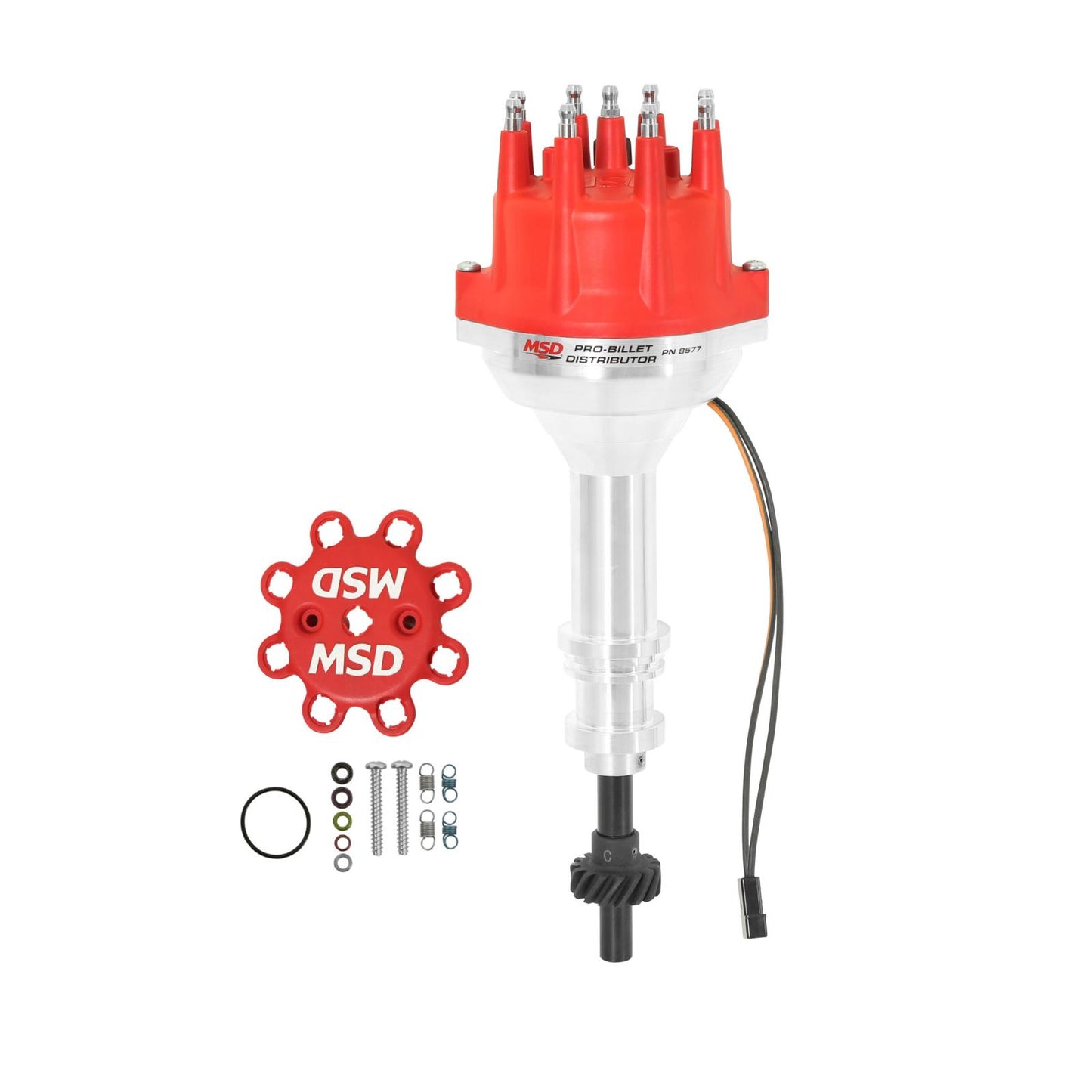 Ford 351C-460 Pro Billet Distributor Small Diameter Distributor Fits 351C, 351M, 400, 429, 460 With Iron Gear. Must Be Used With An 6, 7 Or 8-Series MSD Ignition