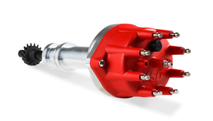 Distributor Ford 351C-460, Pro Billet, Small Cap, Steel Gear 'S Pro-Billet Small Diameter Distributor W/Red Cap And Steel Gear, Fits 351C, 351M, 400, 429, 460 With Iron Gear. Must Be Used With An 6, 7 Or 8-Series MSD Ignition-5