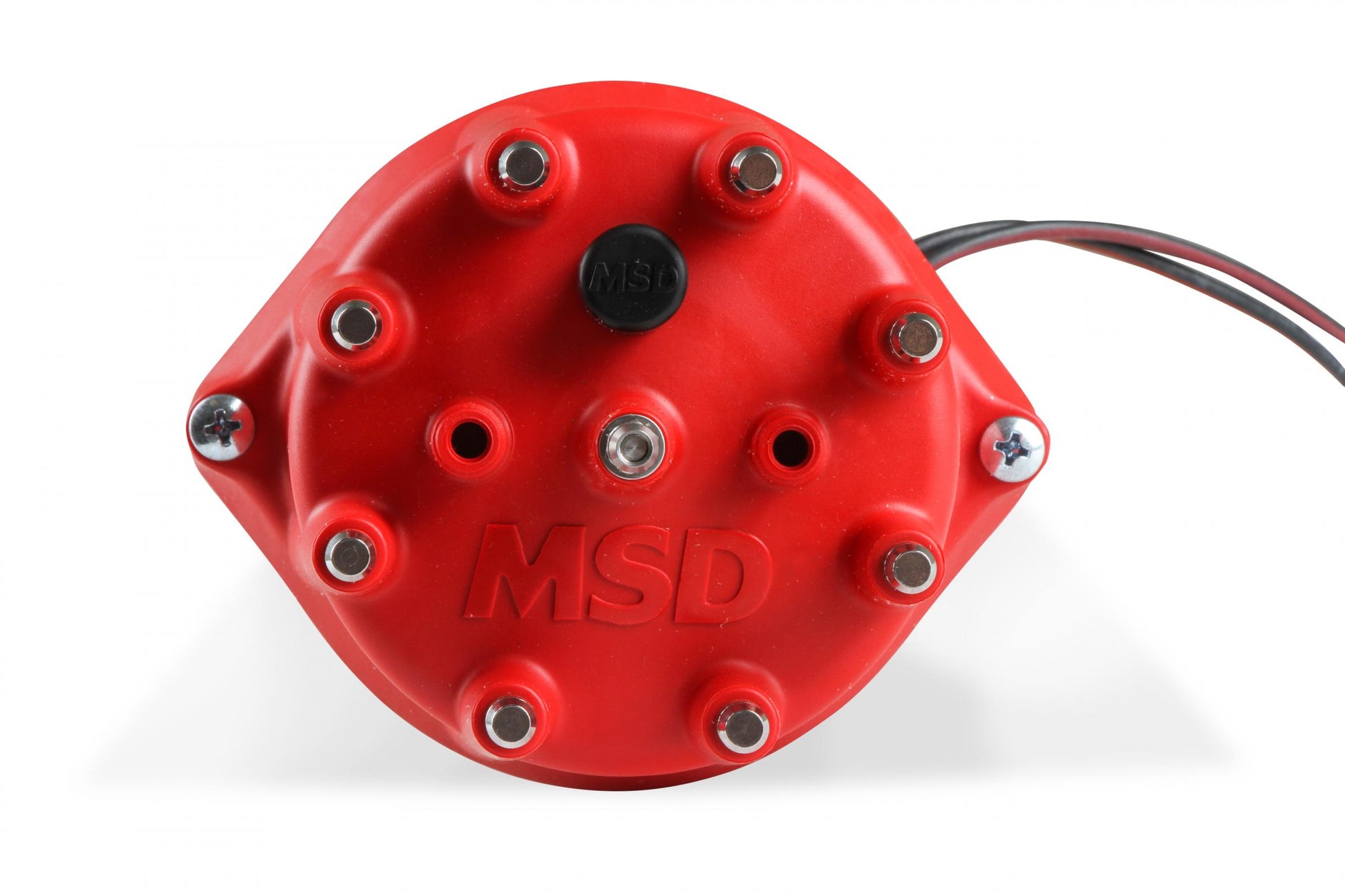Distributor Ford 351C-460, Pro Billet, Small Cap, Steel Gear 'S Pro-Billet Small Diameter Distributor W/Red Cap And Steel Gear, Fits 351C, 351M, 400, 429, 460 With Iron Gear. Must Be Used With An 6, 7 Or 8-Series MSD Ignition-6