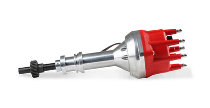 Distributor Ford 351C-460, Pro Billet, Small Cap, Steel Gear 'S Pro-Billet Small Diameter Distributor W/Red Cap And Steel Gear, Fits 351C, 351M, 400, 429, 460 With Iron Gear. Must Be Used With An 6, 7 Or 8-Series MSD Ignition-7