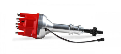 Distributor Ford 351C-460, Pro Billet, Small Cap, Steel Gear 'S Pro-Billet Small Diameter Distributor W/Red Cap And Steel Gear, Fits 351C, 351M, 400, 429, 460 With Iron Gear. Must Be Used With An 6, 7 Or 8-Series MSD Ignition-9